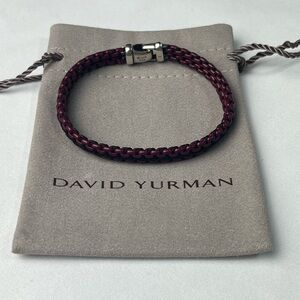 David Yurman burgundy/purple and Black unisex Bracelet